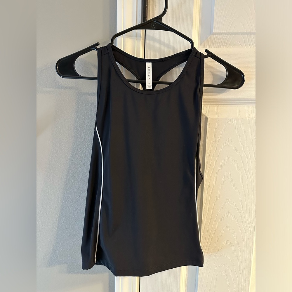Athleta medium black workout tanktop new without tags